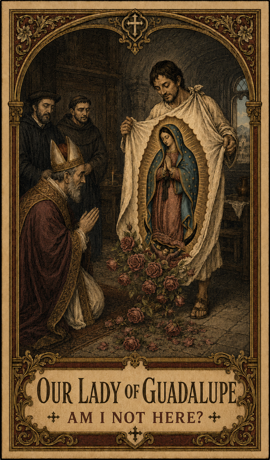Our Lady of Guadalupe Prayer Card — Am I Not Here?
