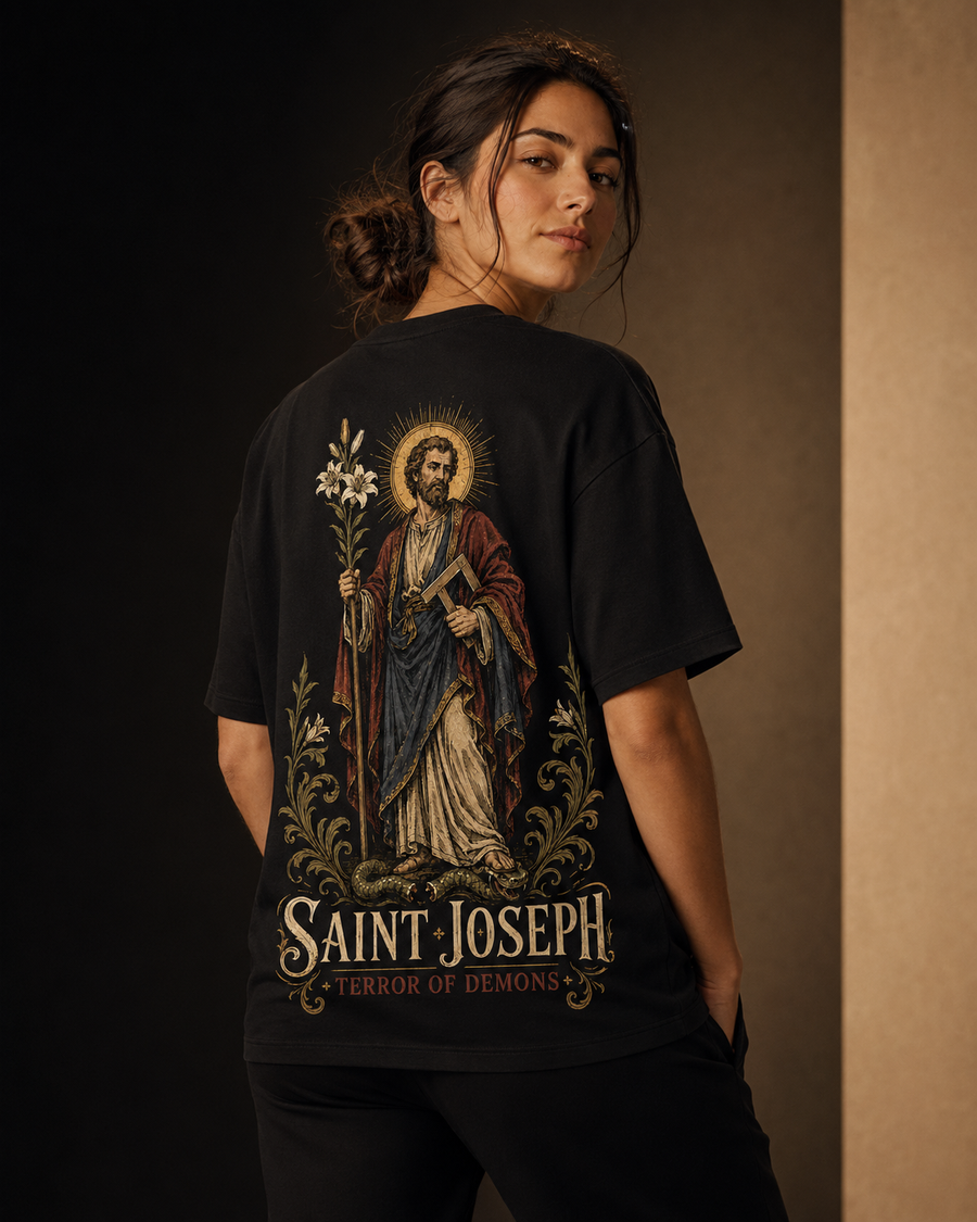 St. Joseph — Terror of Demons (Single Color) T-Shirt